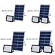 three-sided solar flood light